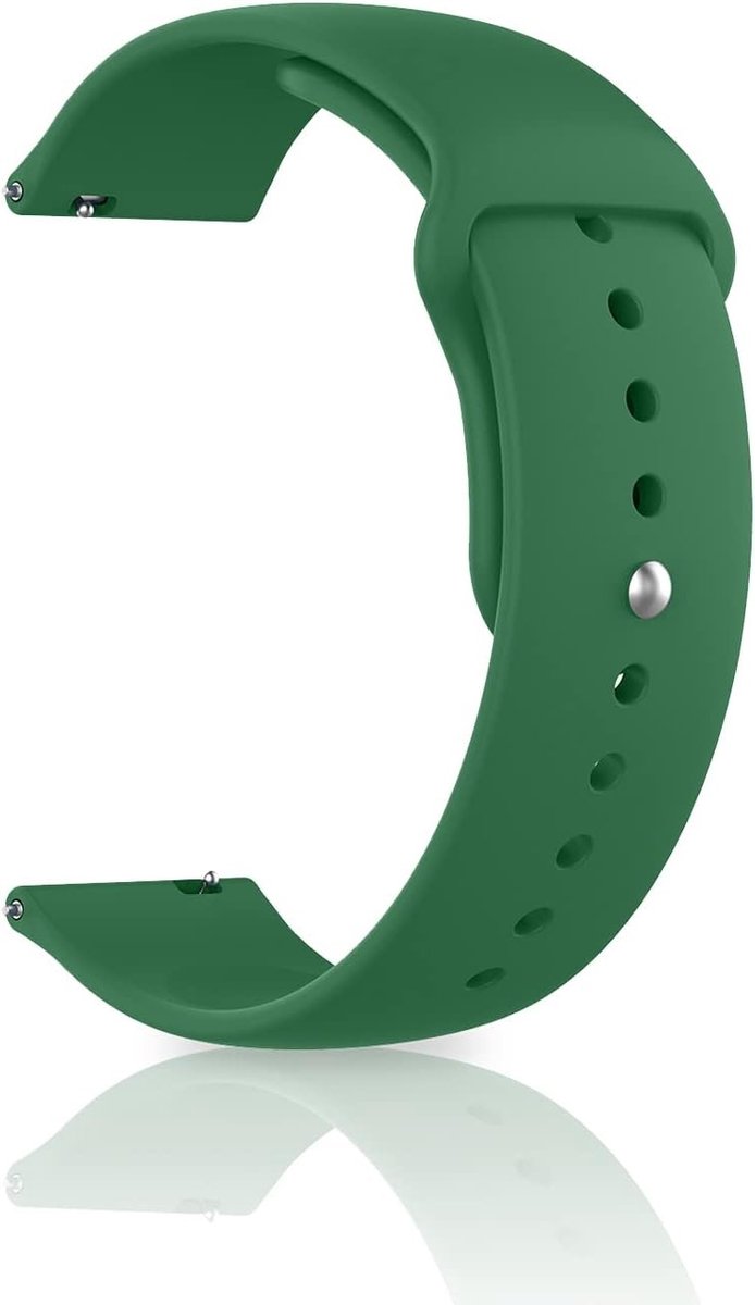 Sportieve Siliconestraps voor Horloges met RVS Gesp - Vervangende Armbanden van 20 mm/22 mm voor Mannen en Vrouwen
