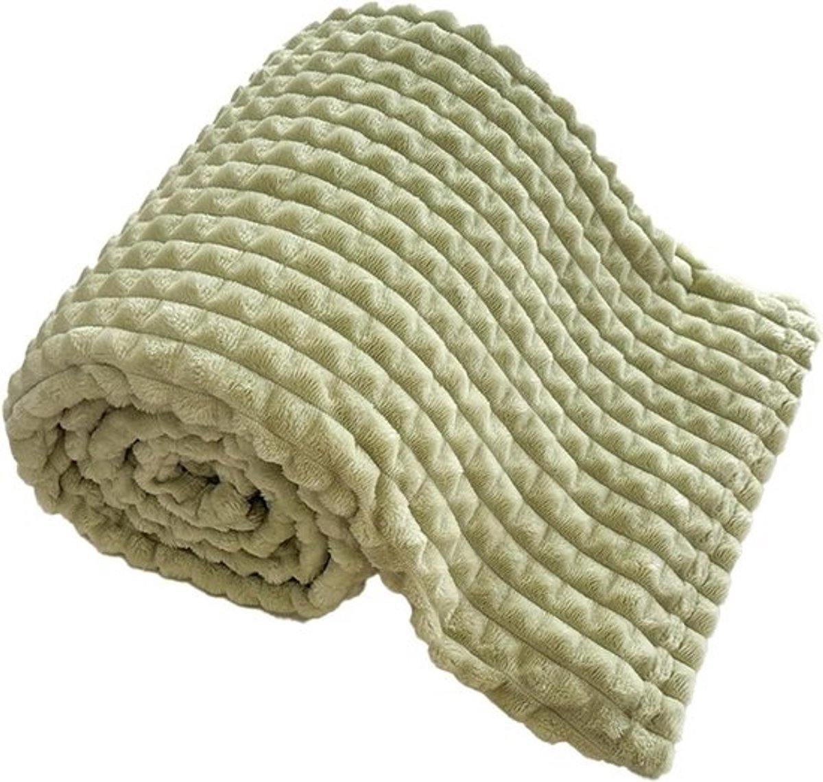 Fleeceplaid Flanel - Zachte Deken - Bank en Bed - Premium Microvezel - 120x200cm - Groen