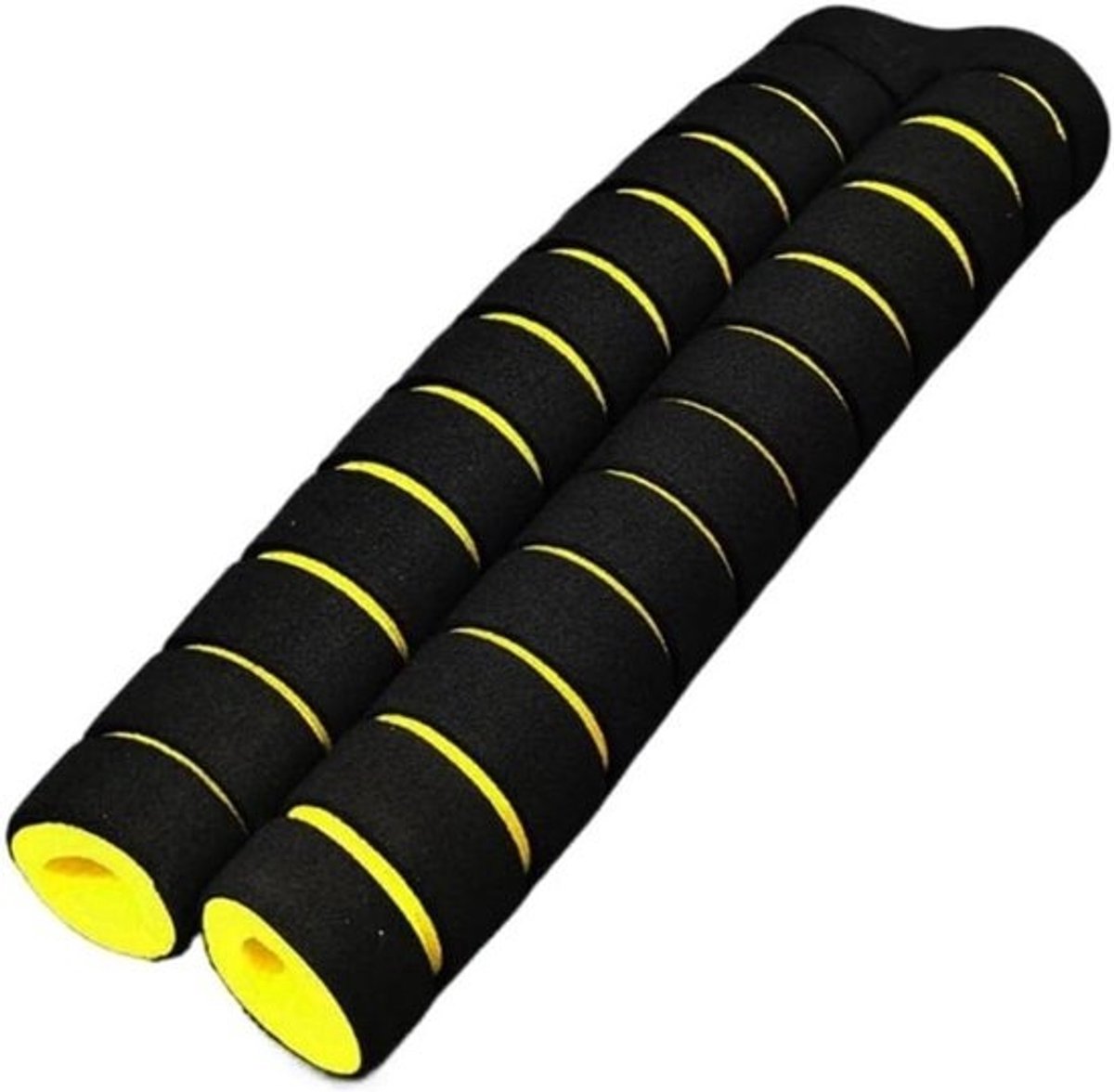 Fietshandgrepen - Stuurgrepen Rubber - Comfortabel Fietsen - Antislip Schuim - 22 x 3 cm - Geel