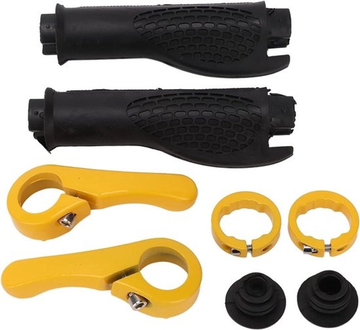 Fietsstuurhoezen - Handgrepen Beschermer - Fietsen - Antislip Grip - 2.3 cm Interface - Zwart