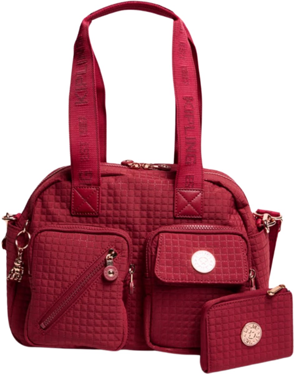 Kipling Cade Handtas – Geo Emb Carmine - Rood