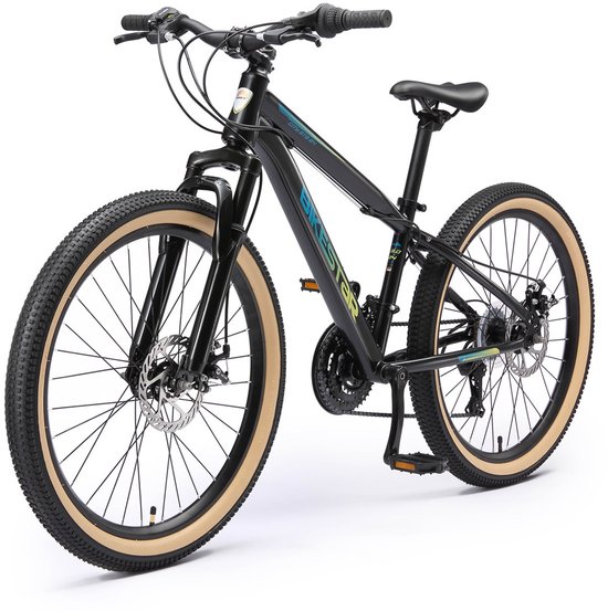 Bikestar MTB staal 21speed 24inch zwart van Bikestar — afbeelding 3