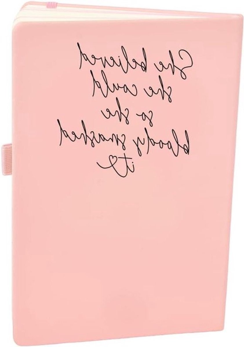 Roze Notitieboek - Lined Journal - Dagelijkse Planning - Motiverende Quote - A5 - Roze