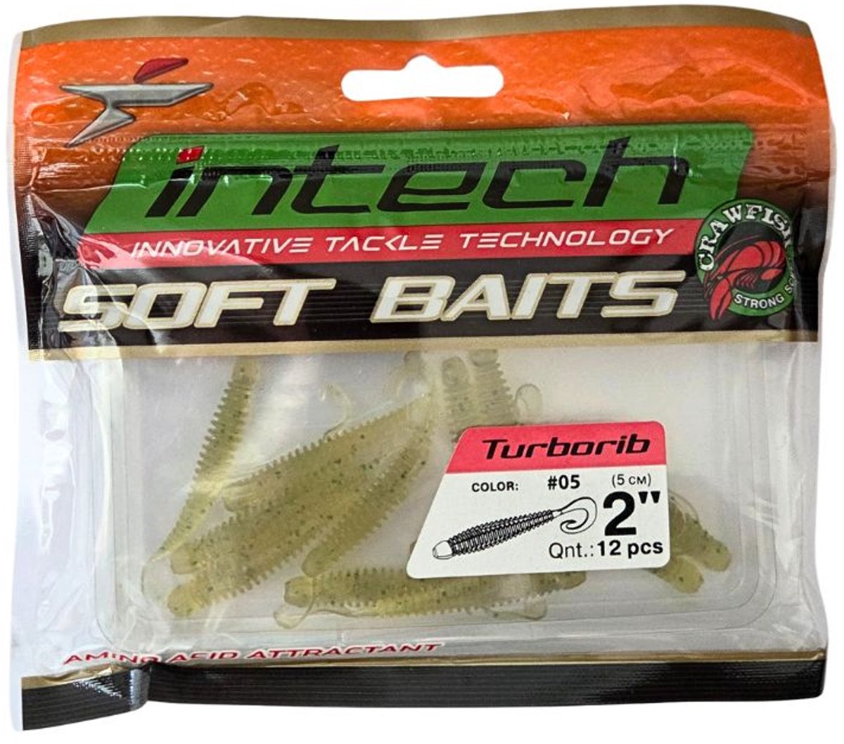Intech Turborib Softbait 2'' - 5cm - 10 stuks - Shad kleur #05