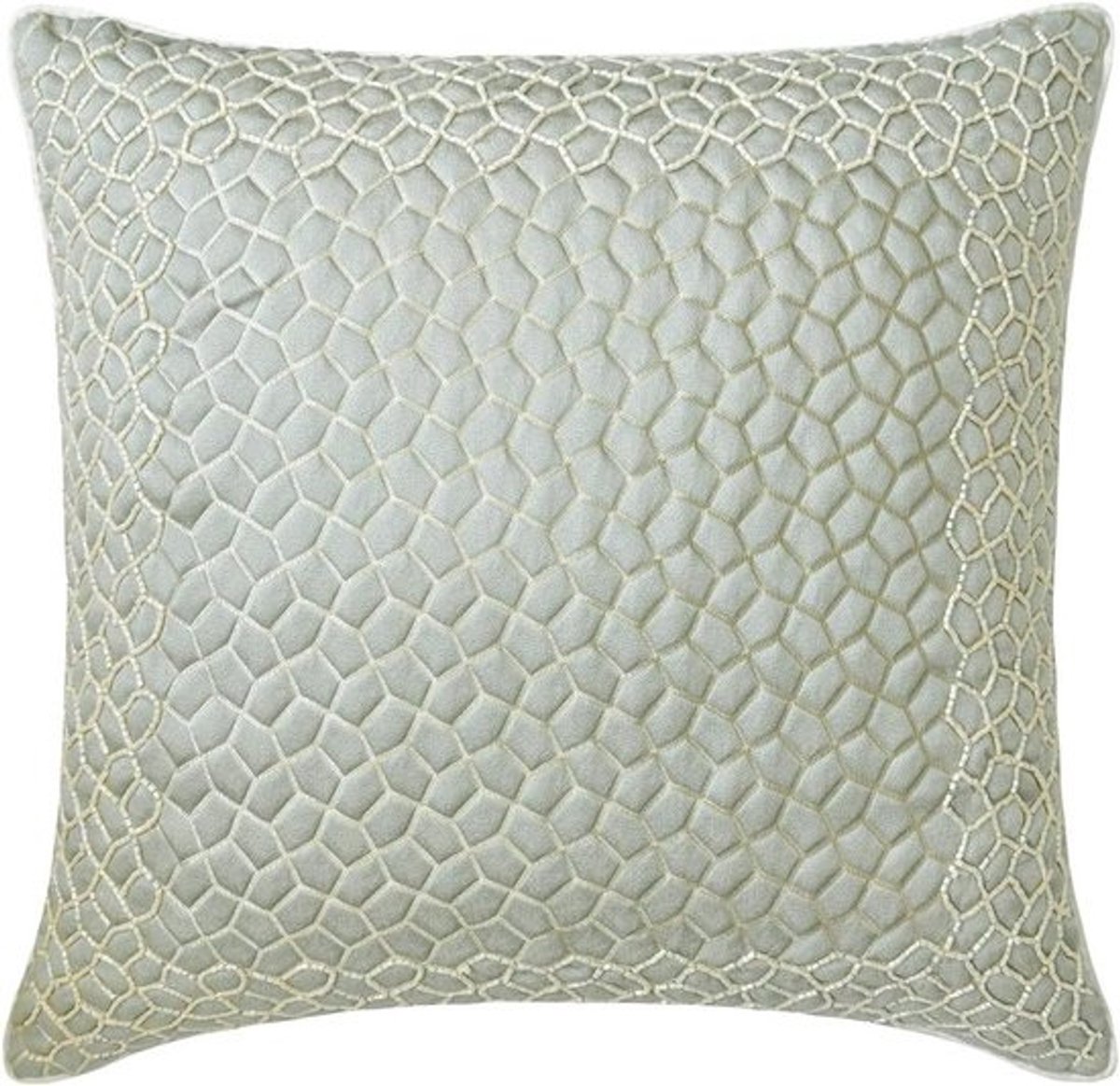 Kussenslopen Set - Kussenhoezen Decoratief - Woonkamer Decoratie - Handgemaakt Jacquard Stof - 60x60 cm - Blauw