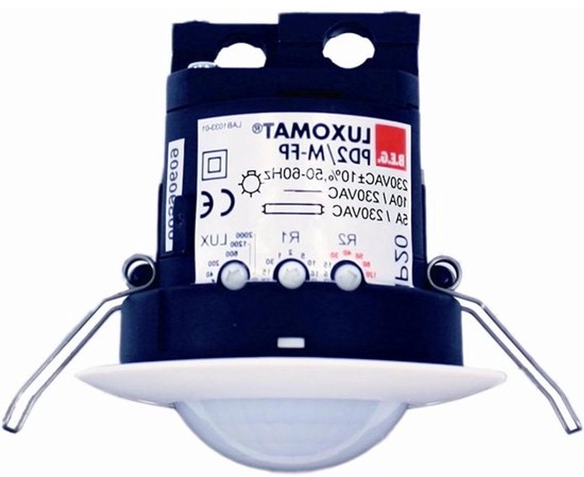 Presence Detector - Bewegingsmelder Inbouw - Energie Besparen - 360 Graden Detectie - 10 Meter Bereik - Wit
