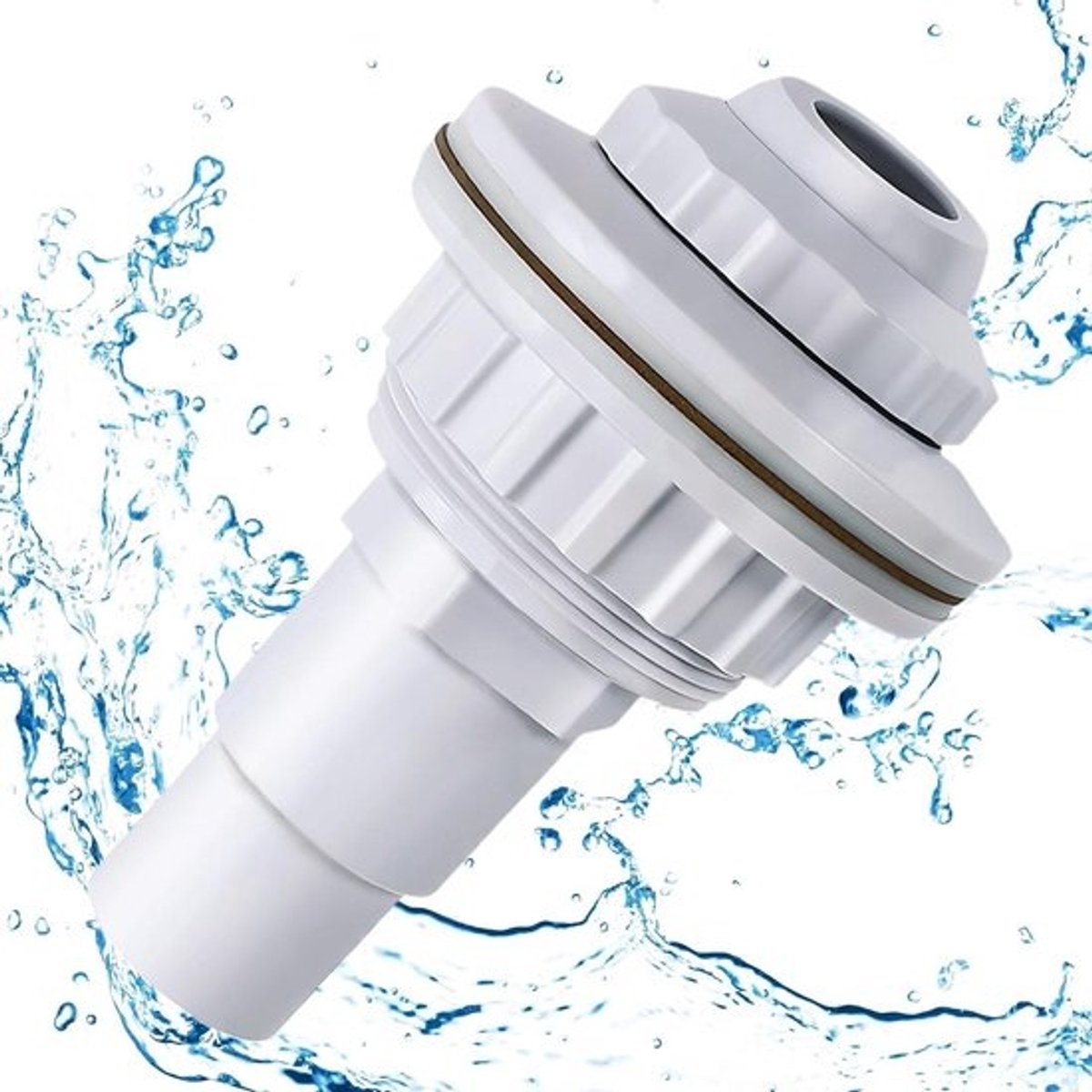 Zwembadinlaatmondstuk - Pool Uitlaat - Water Circulatie - Verstelbare Kop - 32 mm - Wit