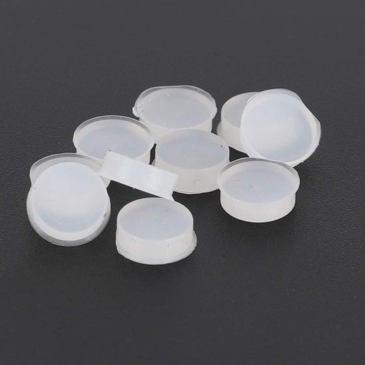 Fluit Gat Pluggen - Gat Stopper Rubber - Dwarsfluit Reparatie - Zacht Rubber Materiaal - 10 Stuks - Transparant