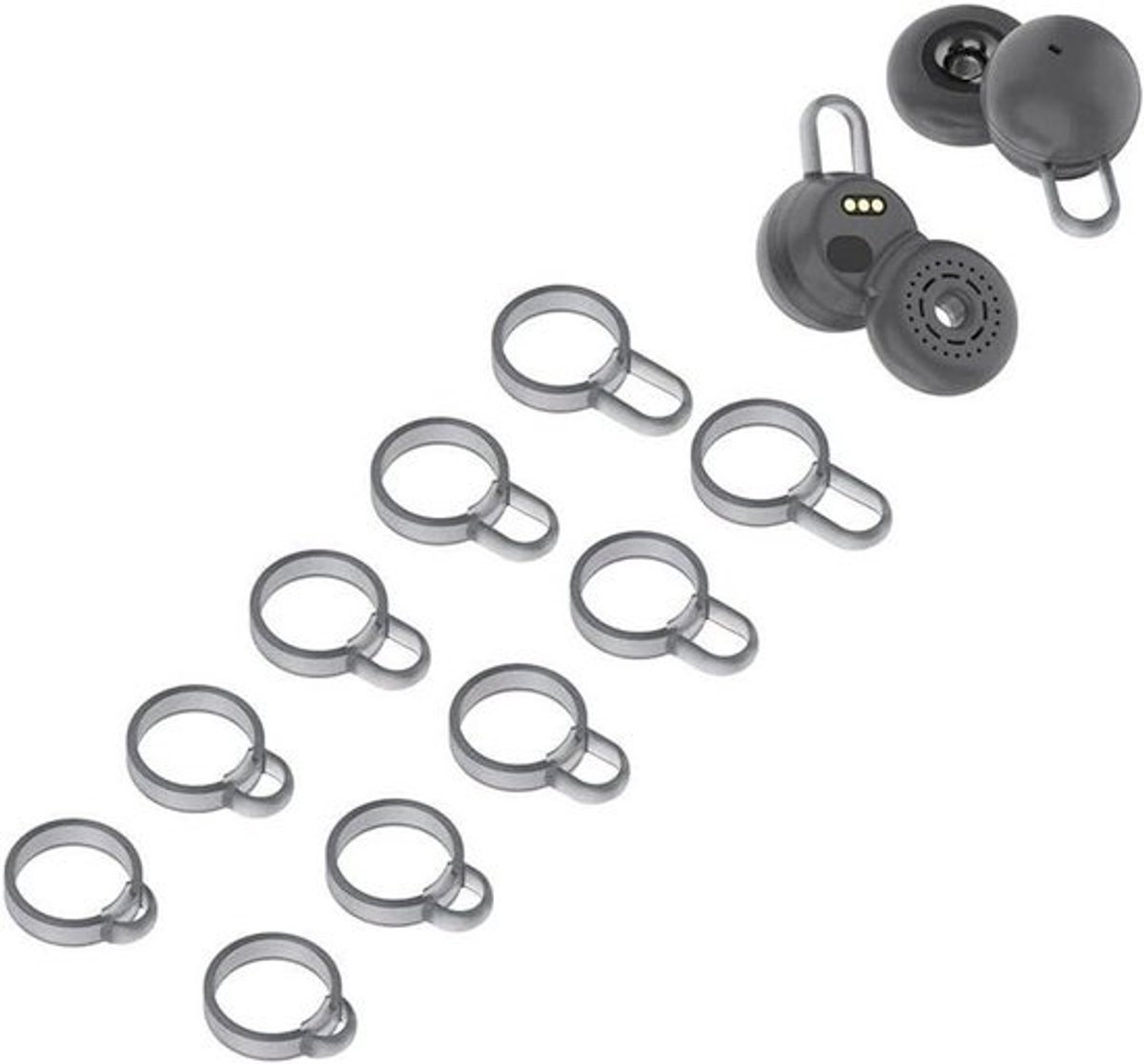 Siliconen Oortips - Oordopjes Set - Sporten Muziek Luisteren - Antislip Pasvorm - 4 Maten Set - Wit