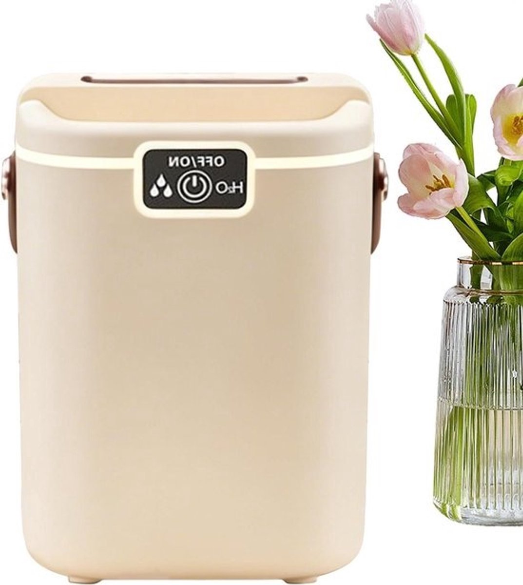 Luchtbevochtiger - Fijne Nevel - Binnenklimaat Verbeteren - Grote Tank - 2 Liter - Khaki