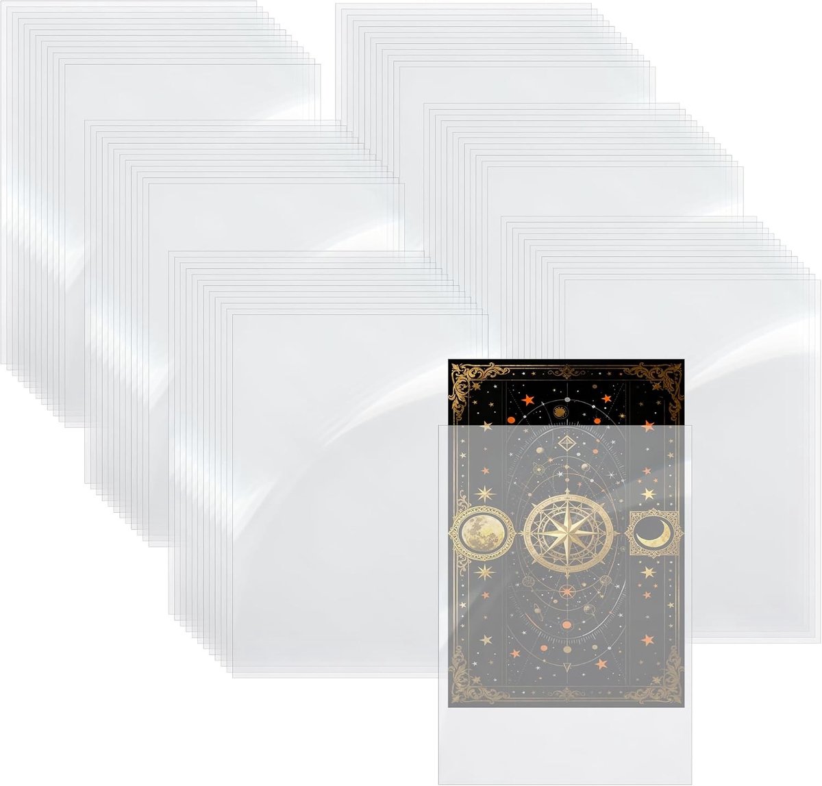 300 Transparante Beschermhoezen voor Ruilkaarten, Perfect voor Sportkaarten, TCG en MTG