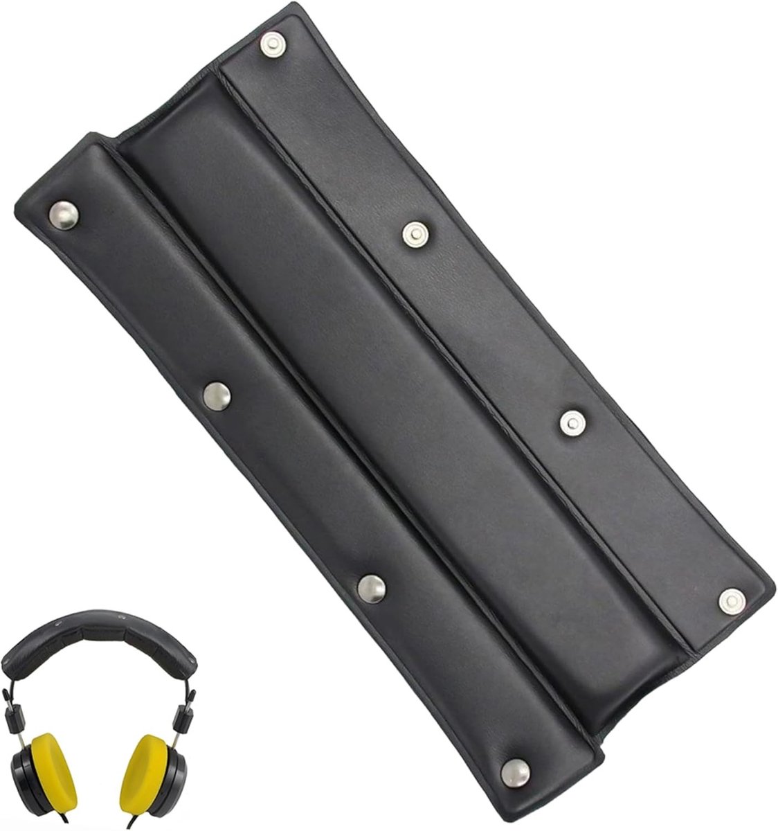 Vervangende Oorkussens van Kunstleer voor DT770, DT880 en DT990 PRO met Hoofdband en Beschermhoes, 20.5 x 9.5 cm, Comfort, Geluidisolatie en Duurzaamheid