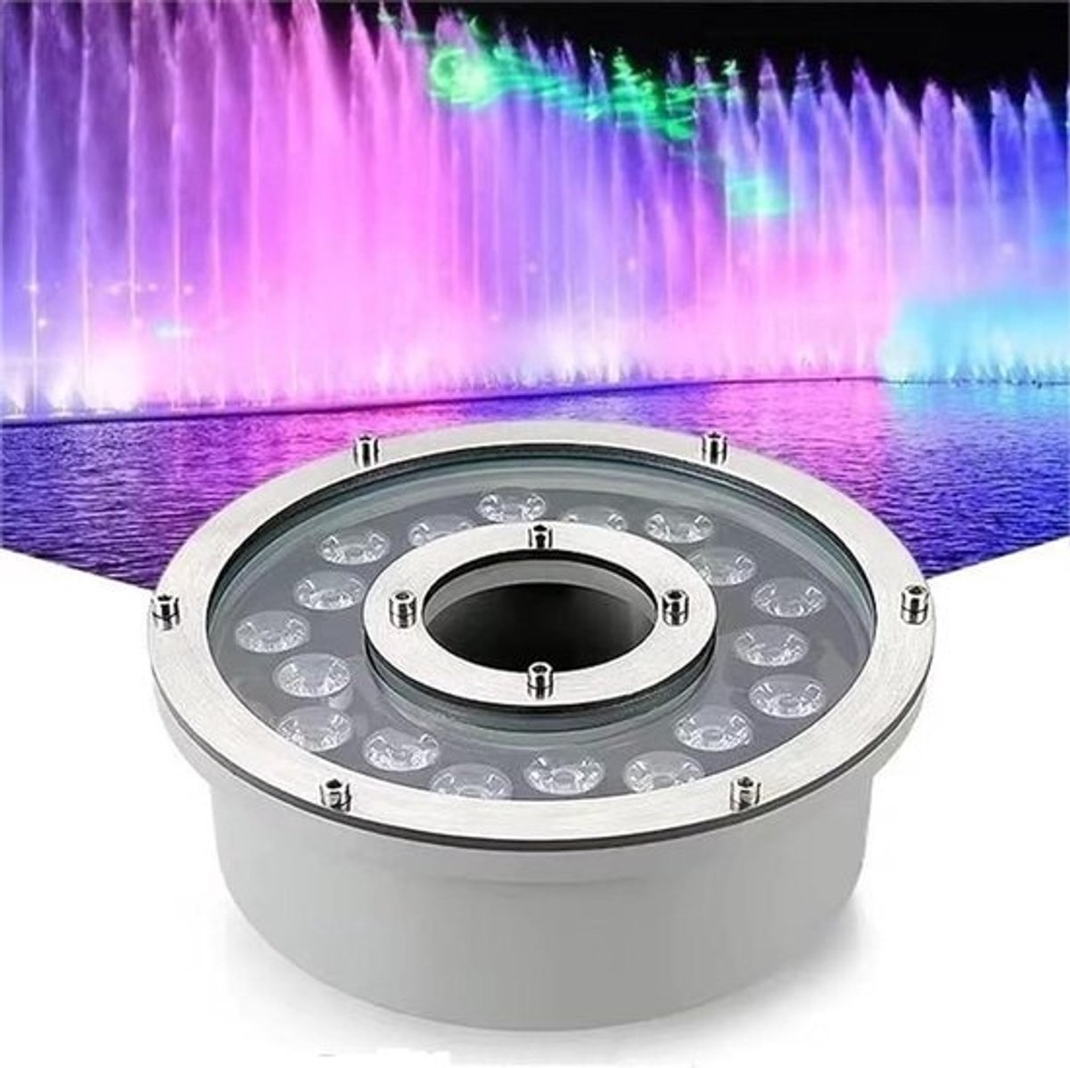Onderwater Spot - Vijverlamp LED - Tuinverlichting Creëren - RVS Behuizing - 6W - Groen