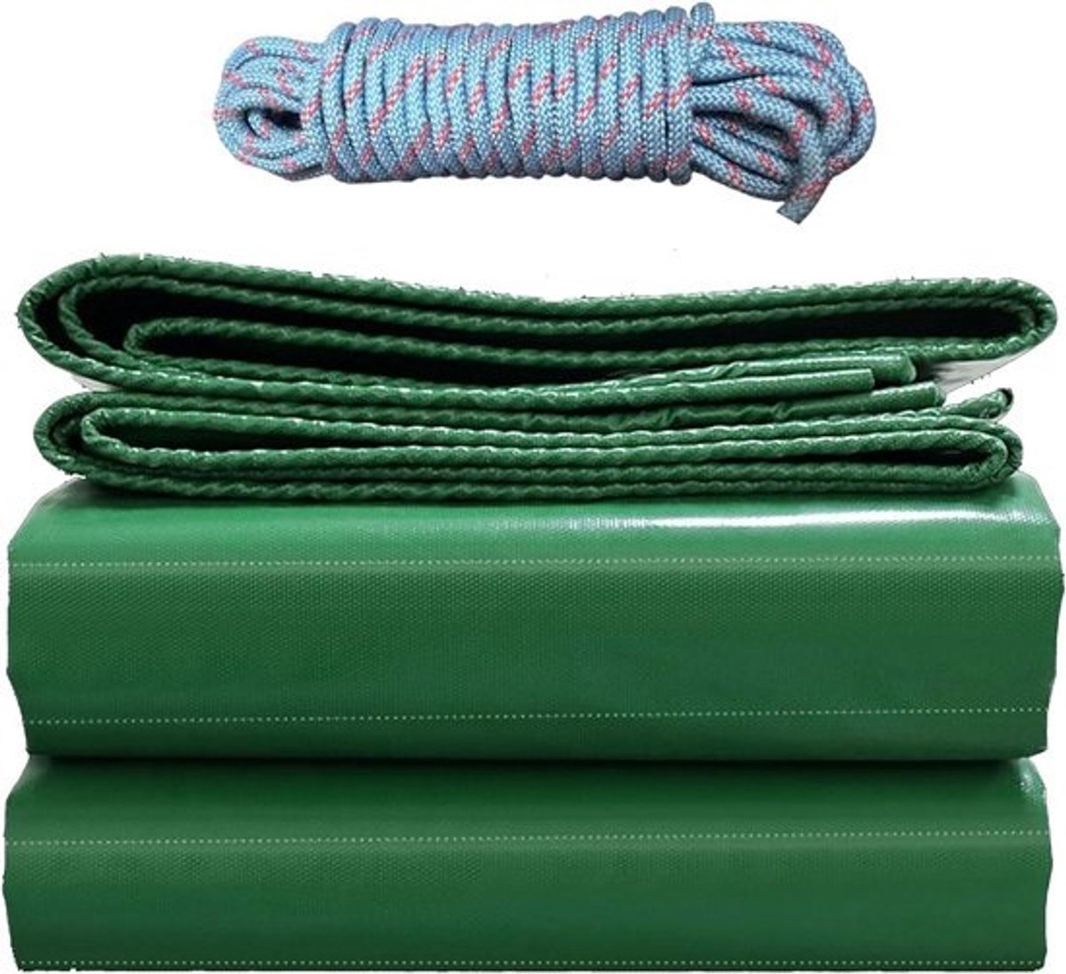 Waterdicht Zeil - Dekzeil Grondzeil - Spullen Afdekken - Scheurbestendig PVC - 1.5x14.5m - Groen