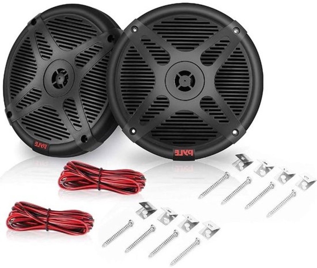 Marine Coaxiale Speakers - Waterdichte Speakers - Muziek Luisteren - Ingebouwde Versterker - 165 cm - Zwart
