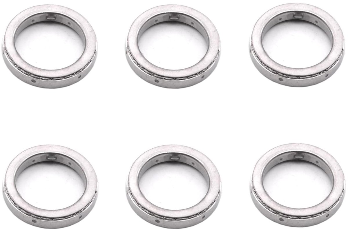 6X Brandstofinjectorontkoppelaar voor BMW - Ontkoppelingselement, Ringpakking en Afdichting - Geschikt voor Serie 1, 2, 3, 4, 5, 6, 7, X1, X3, X4, X5, X6 - Onderdeelnummer 13537577649