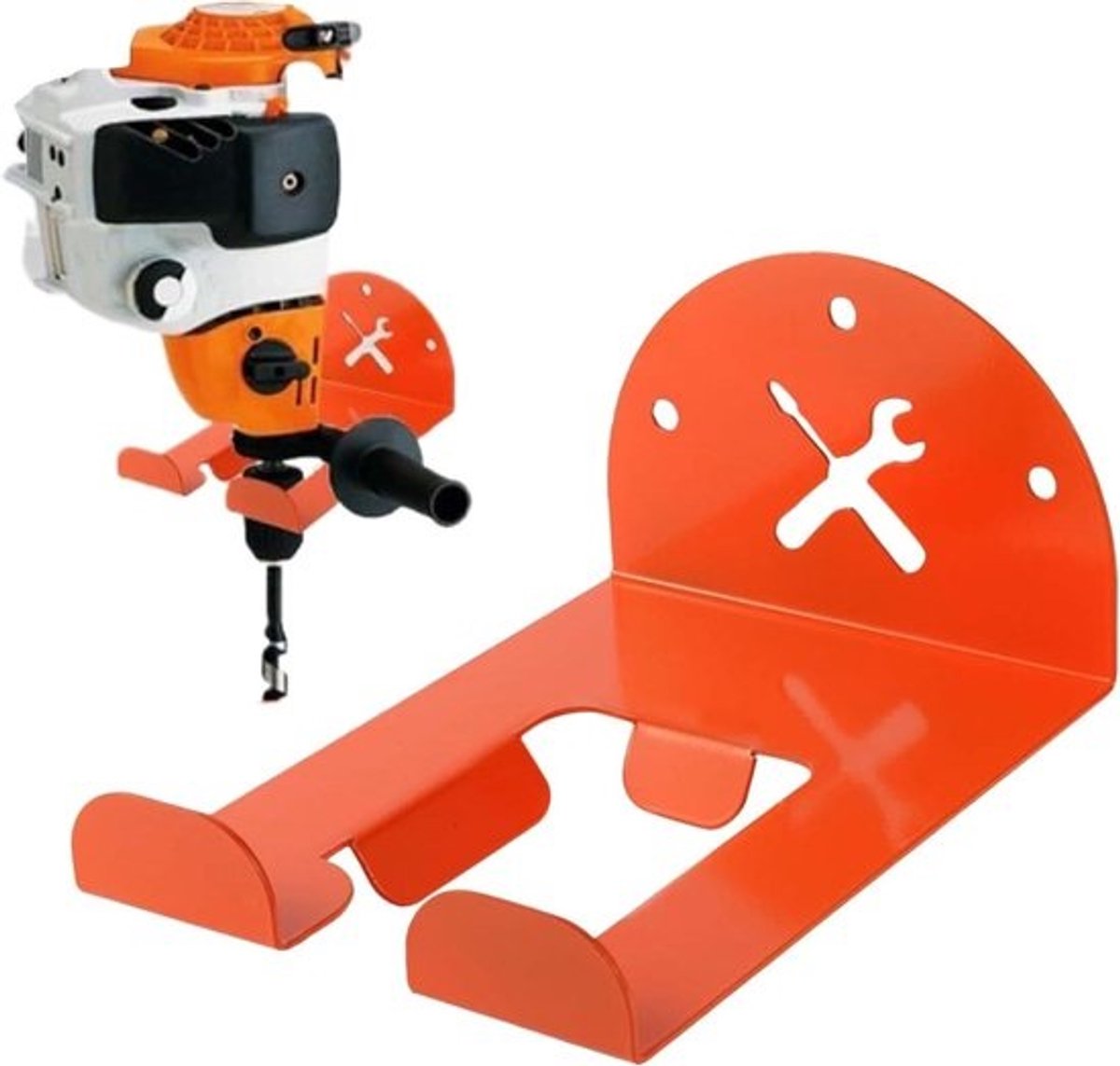 Gereedschap Organizer - Wandrek Opberger - Gereedschap Ophangen - Stevige Ondersteuningsstructuur - 99D x 215B x 99H cm - Oranje