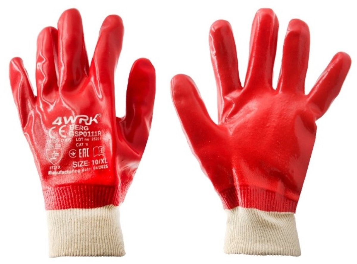 BERG Werkhandschoenen-Veiligheidshandschoenen-Montagehandschoenen -12 paar maat- 10/XL