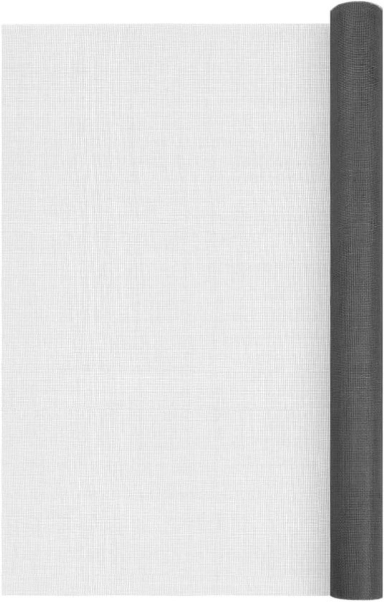Glasvezel Horrengaas - Muggenhor Rol - Ramen en Deuren - Roestbestendig Materiaal - 80x500 cm - Zwart/Grijs