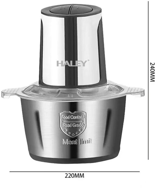 Haley Gehaktmolen - Meat Grinder - Elecktrisch - Machine - 2L - Foodprocessor - Meat Mincer - Keukenmixer - Keukenmachine — afbeelding 3