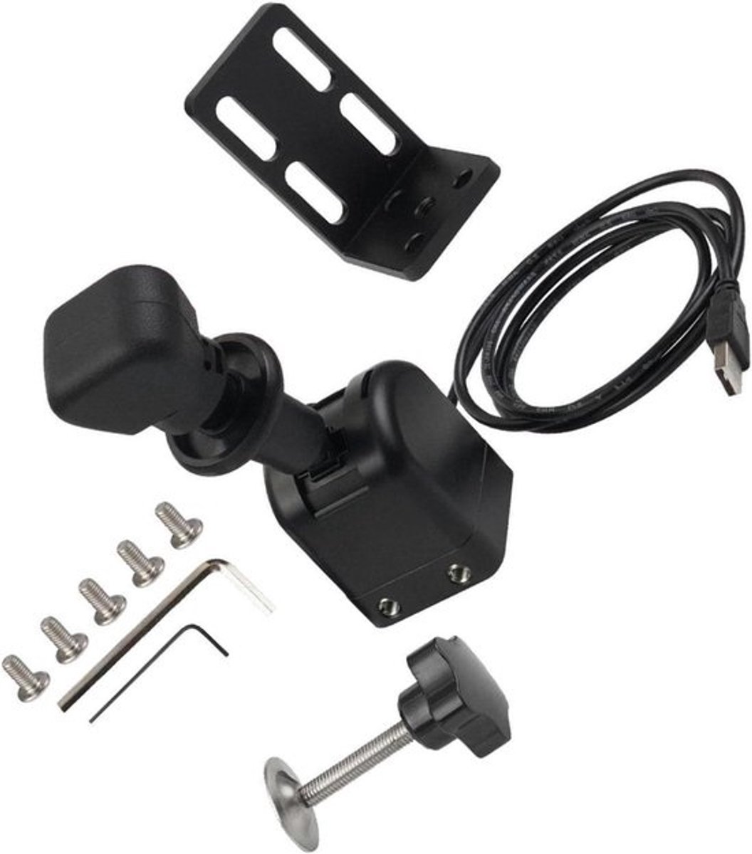 USB Handrem - Race Controller - Race Games Simuleeren - Realistisch Parkeerrem Gevoel - 16 cm Hoogte - Zwart