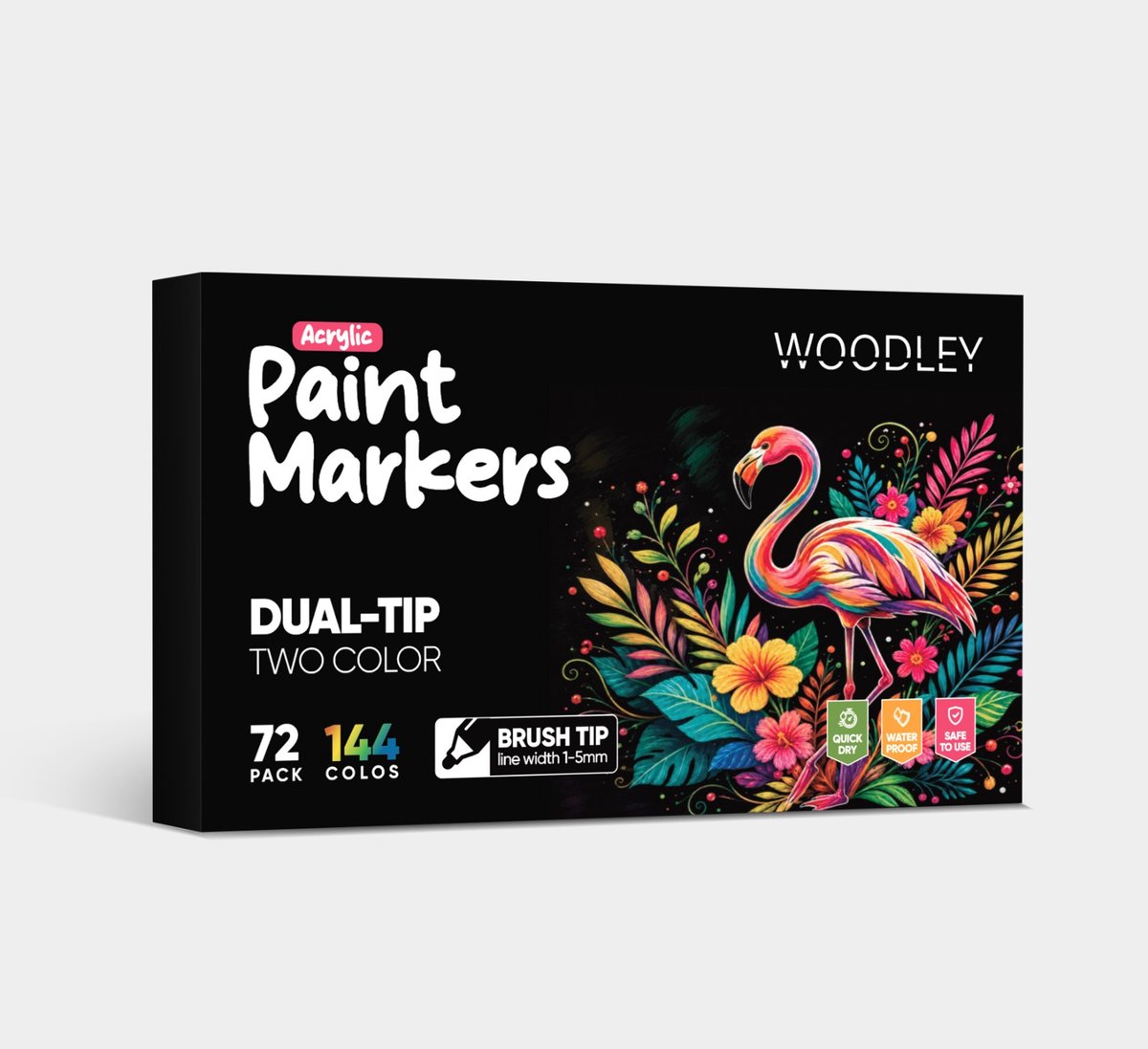 Woodley Acryl stiften - 72 stuks