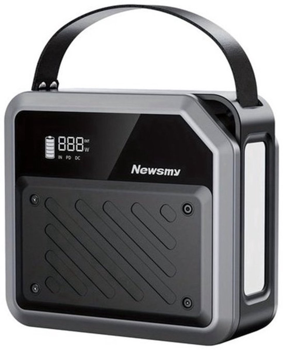 Draagbare Zonnestroomcentrale – Powerstation – Mobiele Accu – Noodstroomvoorziening – Outdoor Powerbank – 270Wh – 2x 100W USB-C PD Snelladen – Lithium LiMnFePO4 Batterij met Spotlight