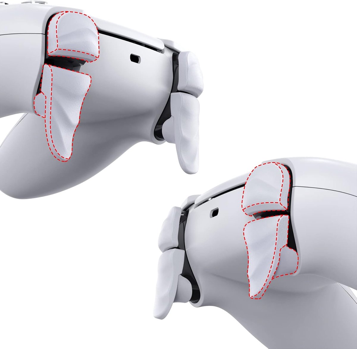 Schouderknop Verlengers 2 Paar - Geschikt voor PS5 en Edge Controller