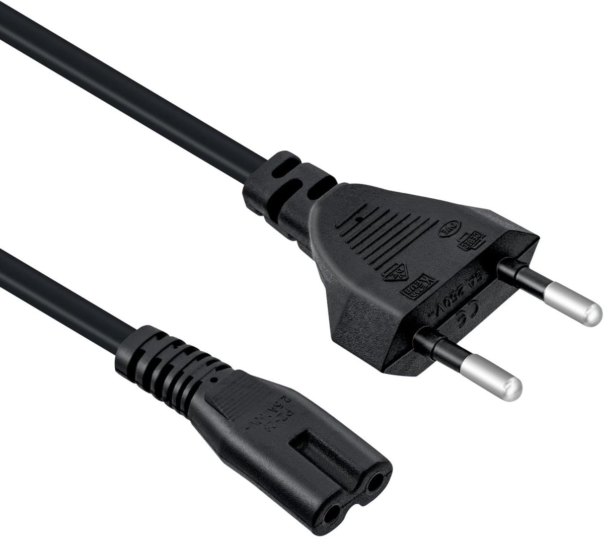 Voedingskabel 3 Meter C7 - Geschikt voor PS5, PS4, PS3 en Xbox - Zwart