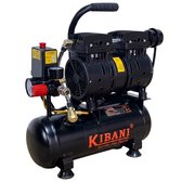 Kibani Super Stille Compressor Ecoline 6 Liter - Olievrije Compressor - 8 Bar - 89 L/min - 48 dB(A) - Compacte Luchtcompressor