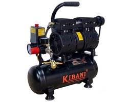 Kibani Super Stille Compressor Ecoline 6 Liter - Olievrije Compressor - 8 Bar - 89 L/min - 48 dB(A) - Compacte Luchtcompressor