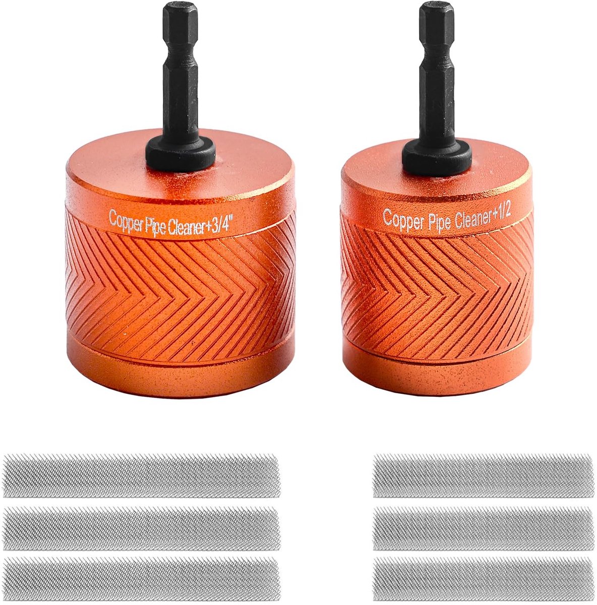 Koperen Pipe Set - Compleet met borstel - 7-delig