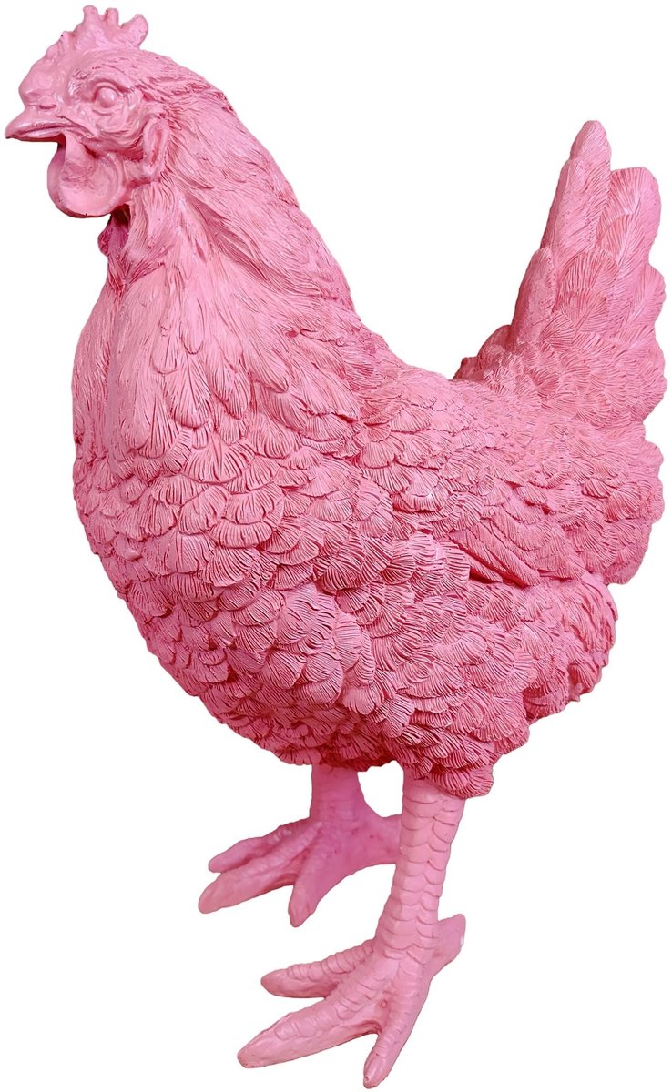 Decoratieve Kippen - Unieke Versiering voor Binnen en Buiten (Blush Bellini, Staand)