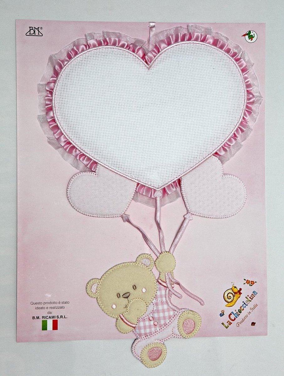 Geboorte Bogen - Roze Beer met Ballonnen
