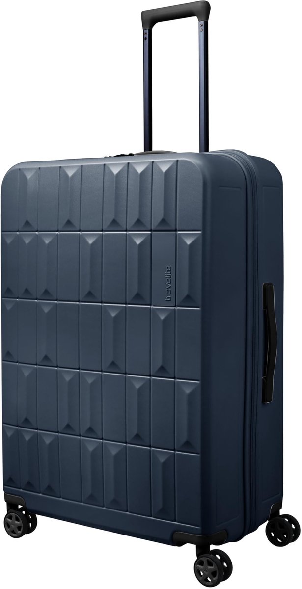 Hardcase Reiskoffer met TSA-slot - 4 Dubbele Wielen - 76 cm - Nachtblauw