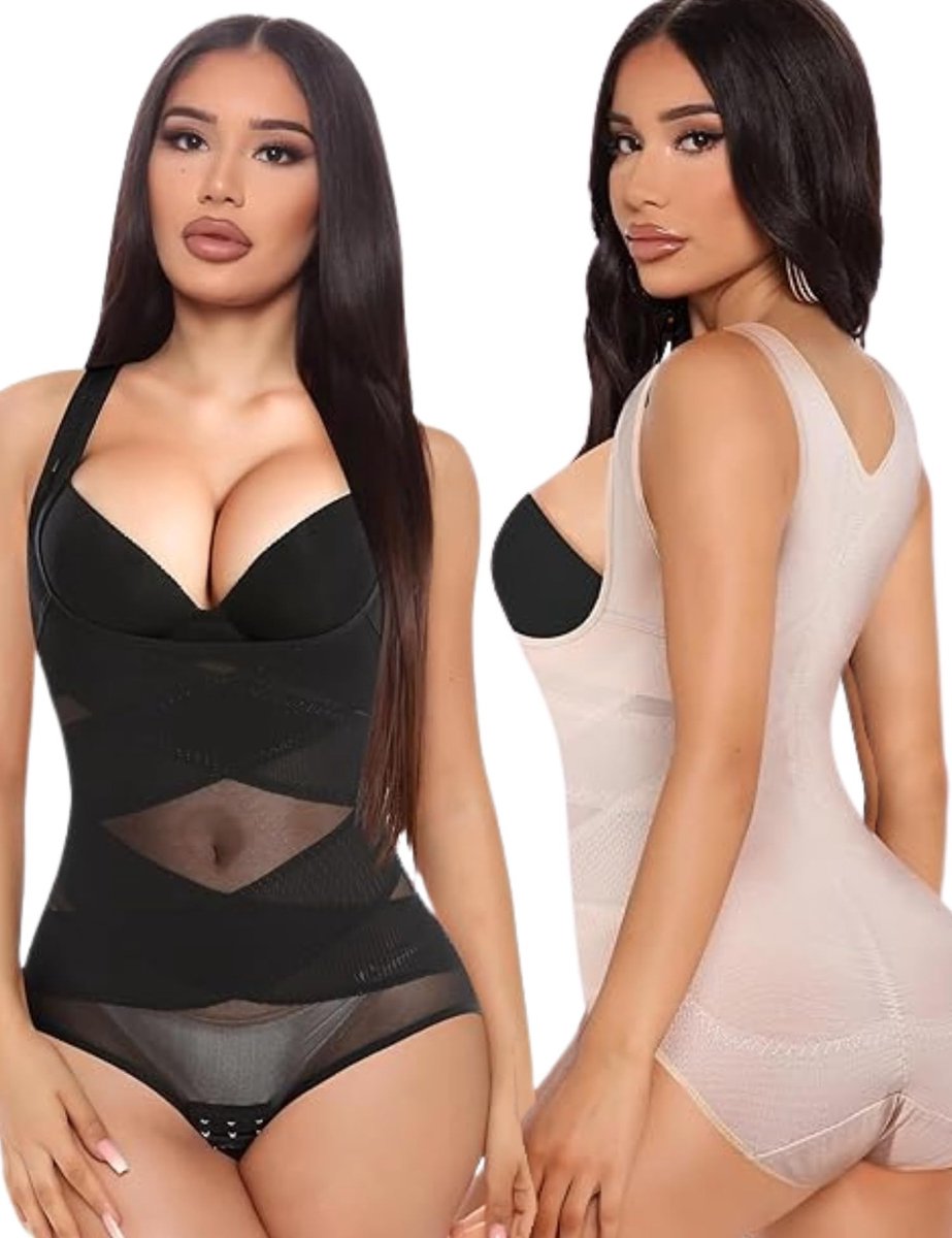 2-Piece Shapewear Bodysuit - Tummy Control met Open Bust