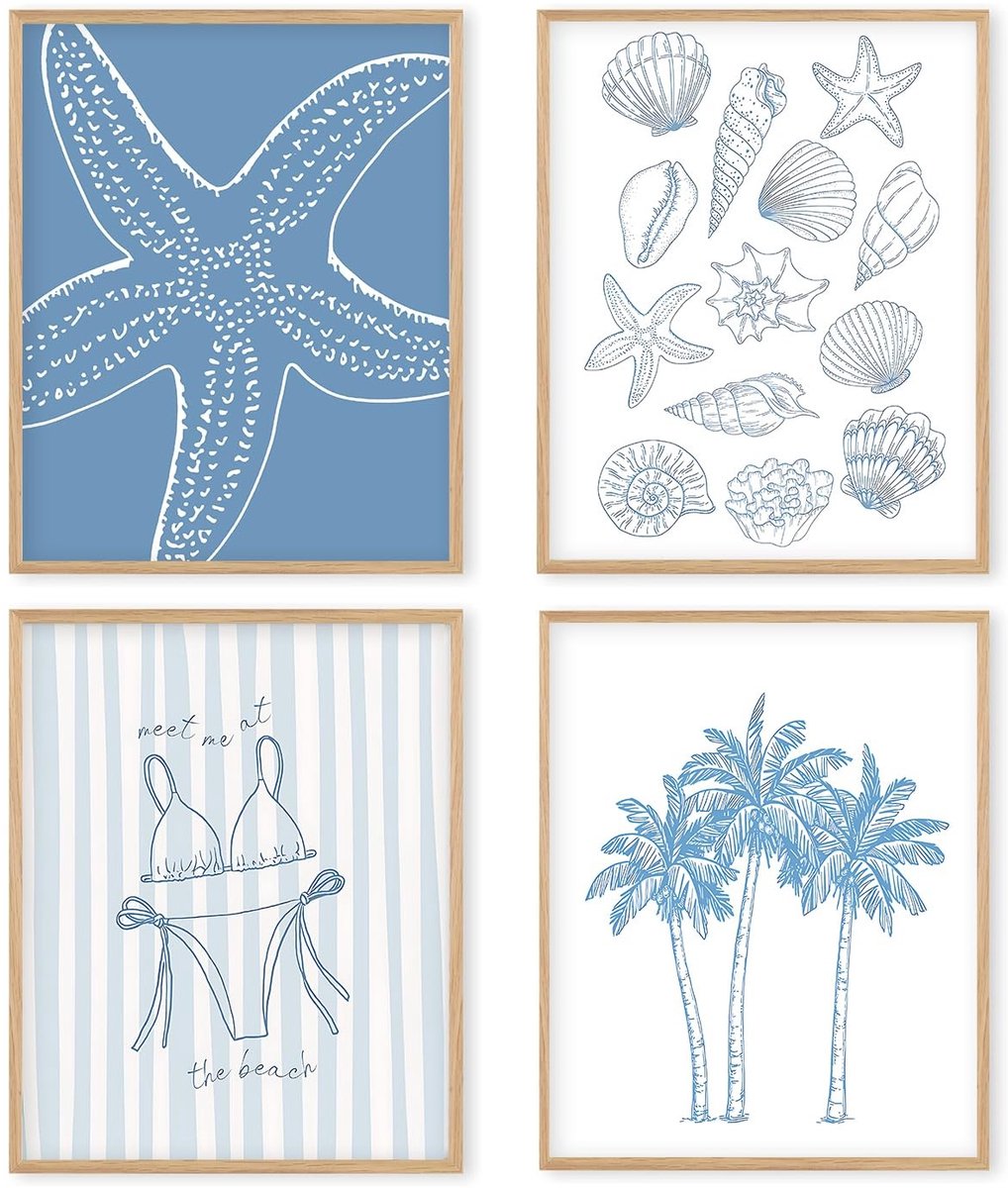 Kust Posters Wanddecoratie - 8x10 inch - Niet ingelijst