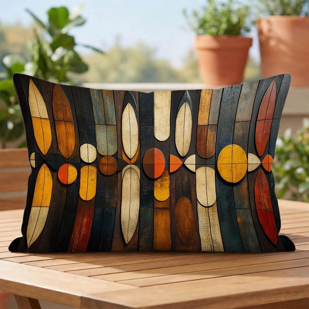 Fluwelen kussensloop - Geometrisch 50 x 80 cm