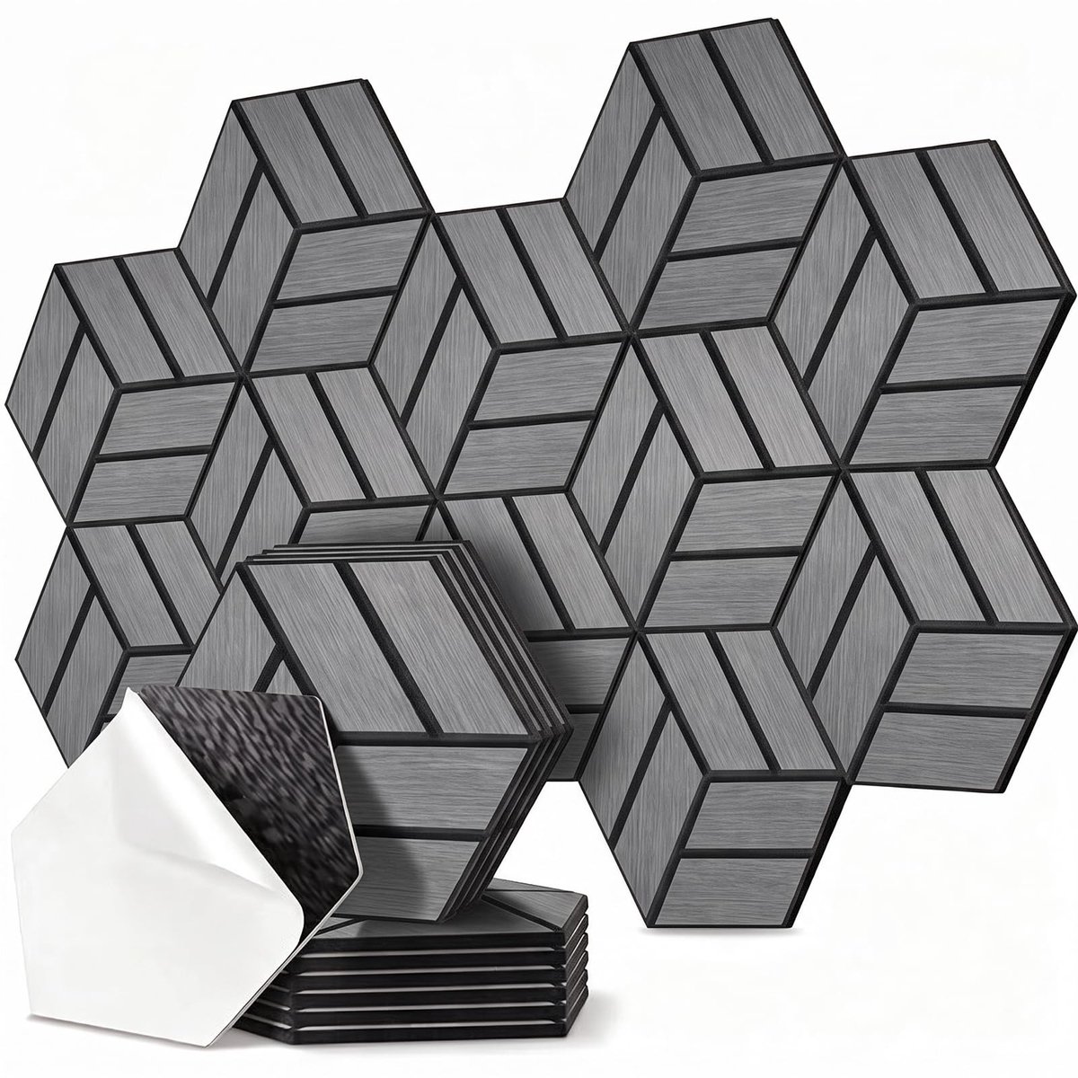 Akoestische Panelen Zelfklevend - 12 Stuks