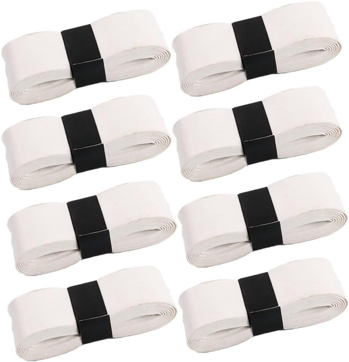 Gripbanden voor tennisrackets - 8 stuks anti-slip tennisbanden voor squash en badminton, PU-leer