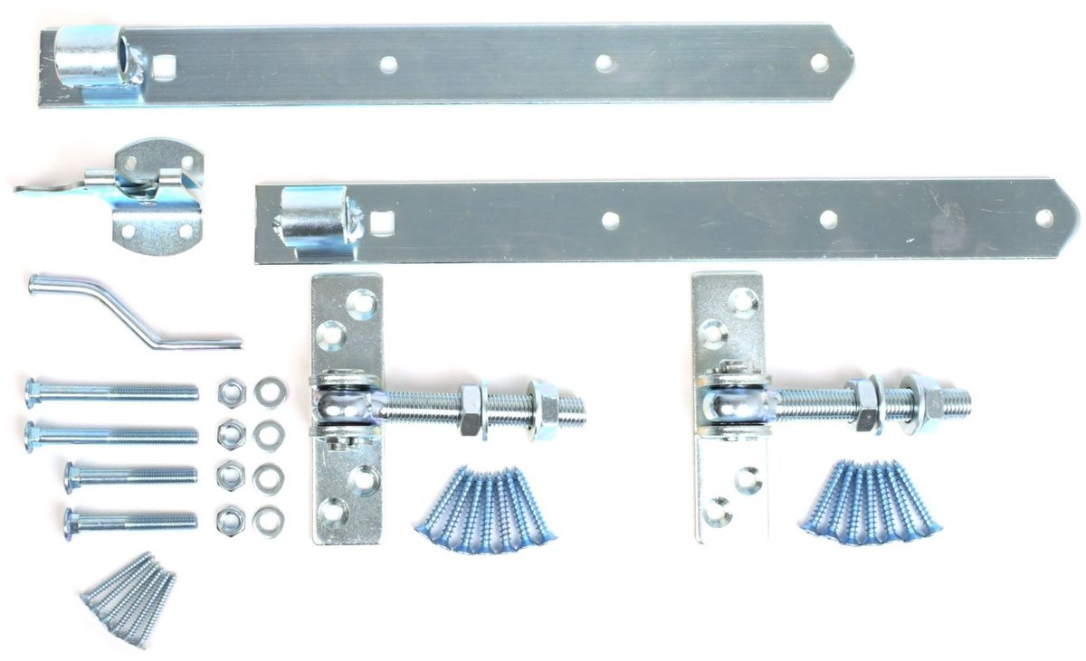 Set van 2 verstelbare laadbanden 400 x 40 mm - met platen en tuinhaak