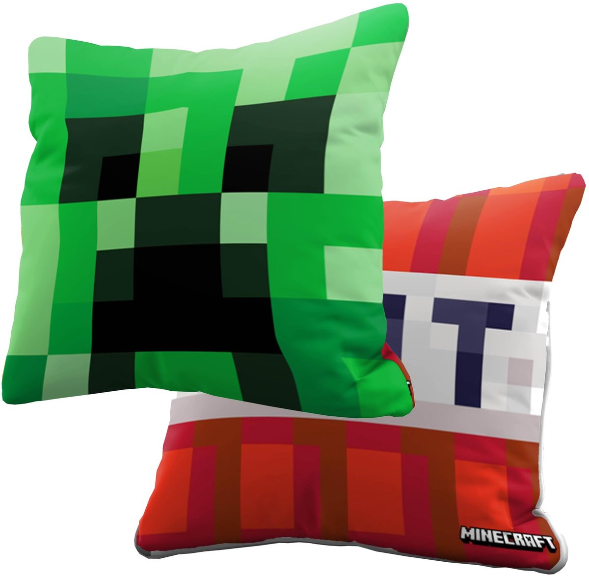 Minecraft Kussen Creeper - Reversible Decoratief 40 x 40 cm