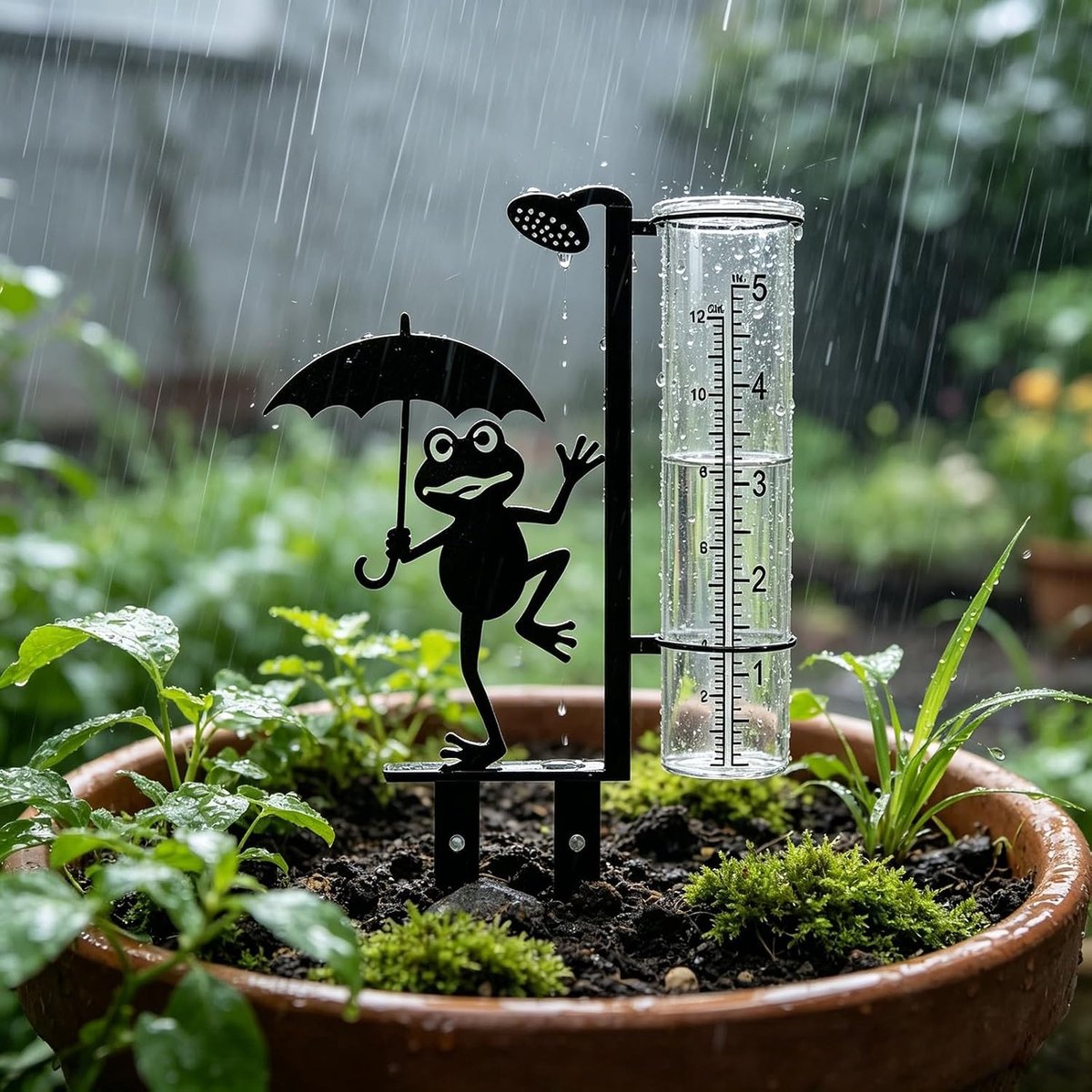 Nauwkeurige Regenmeter voor Tuin, Frost Proof, Decoratie voor Courtyard, Patio en Landschap, Ideaal voor Tuinliefhebbers