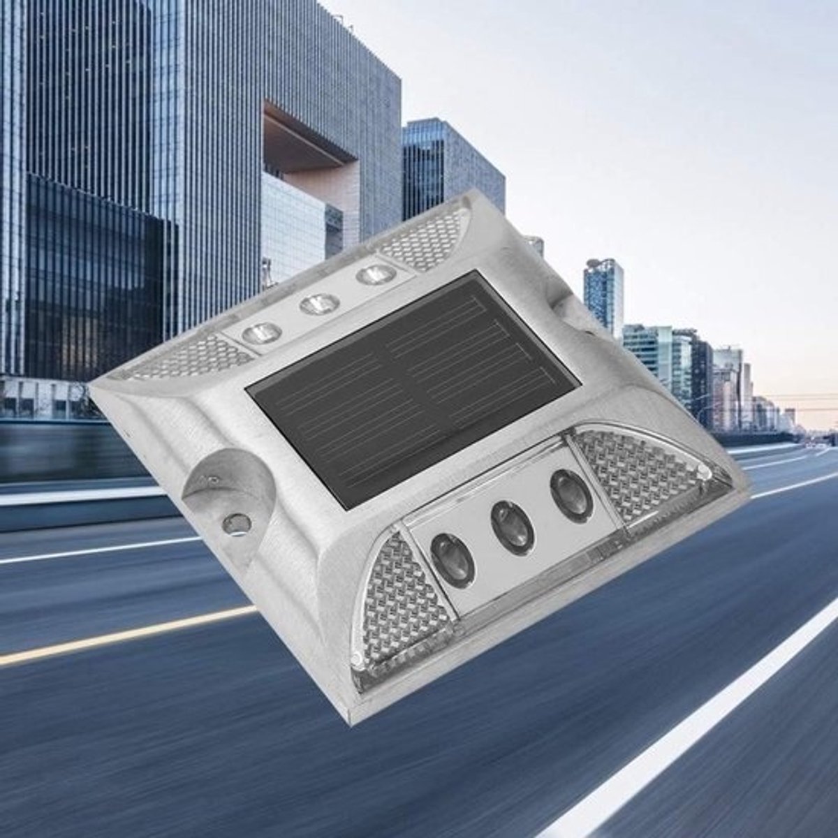 Waterdichte Led Verkeerslamp op Zonne-energie voor Opritten en Wegen