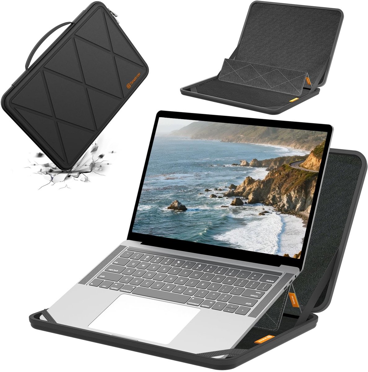 Laptop Sleeve - Hard Bescherming voor 14 inch Laptops - Geometrisch
