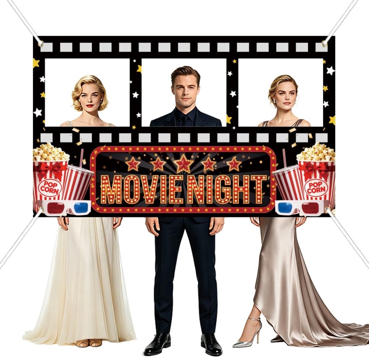 Fotobehang Film Thema - Movie Night Decoraties 200x120 cm