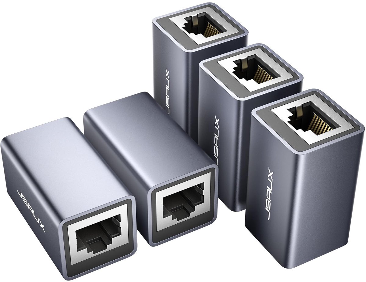 RJ45 LAN Coupler Connector - Set van 5