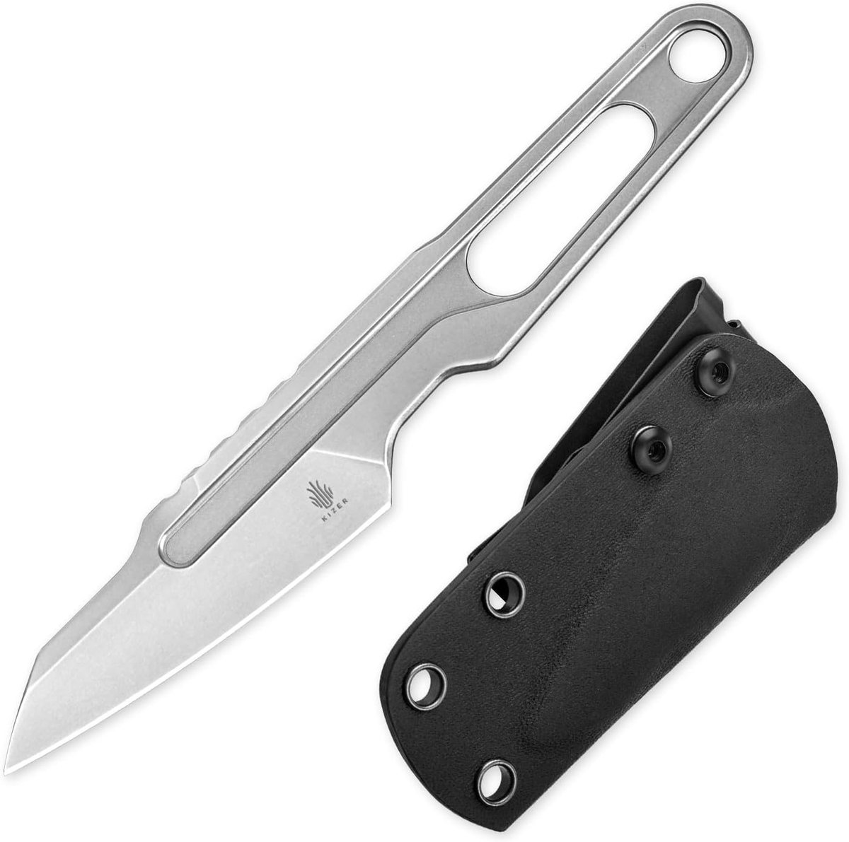 Vaste Mes voor Kampeergebruik - Clip Point - 17 cm