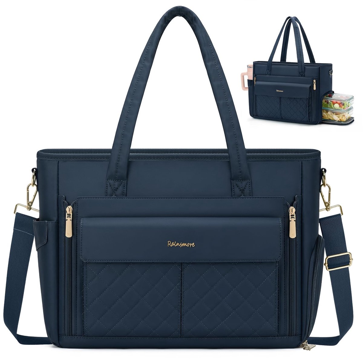 Laptop Bag voor Vrouwen - Isolatie voor Lunch - Blauw
