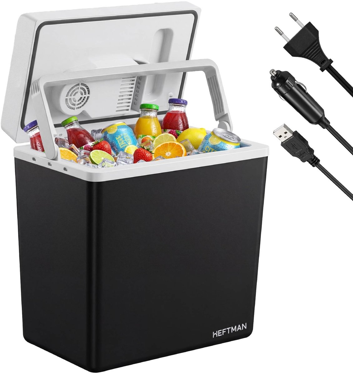 Elektrische koelbox 20L - Geïsoleerde draagbare koelbox met 12V en 240V